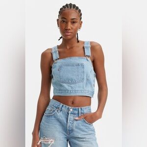 Levi's | Blue Denim Crop Top